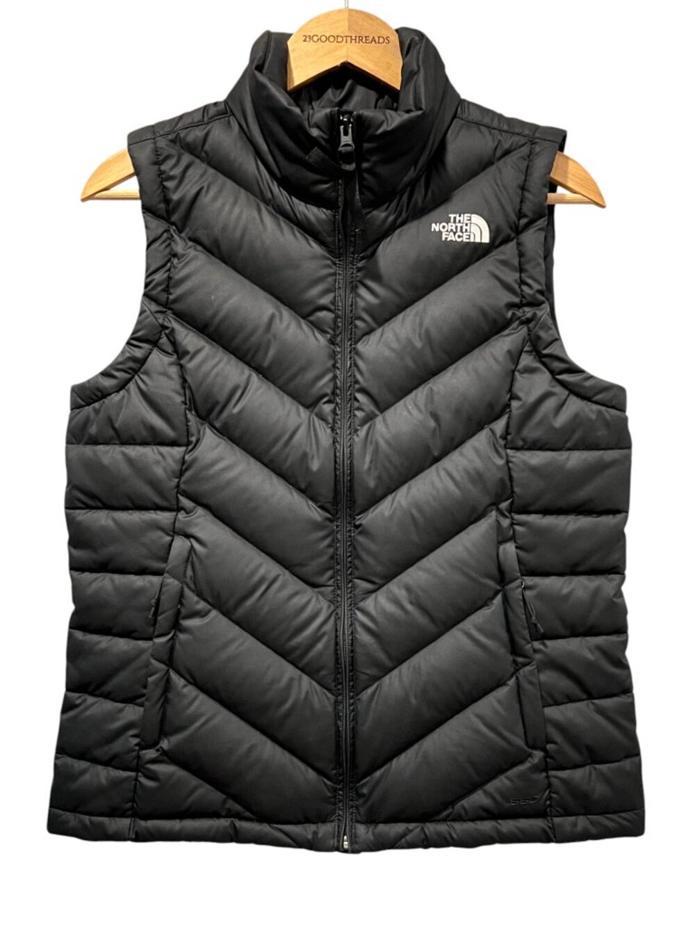 North Face Women's Chevron Down-Fill Puffer Vest, Black, M